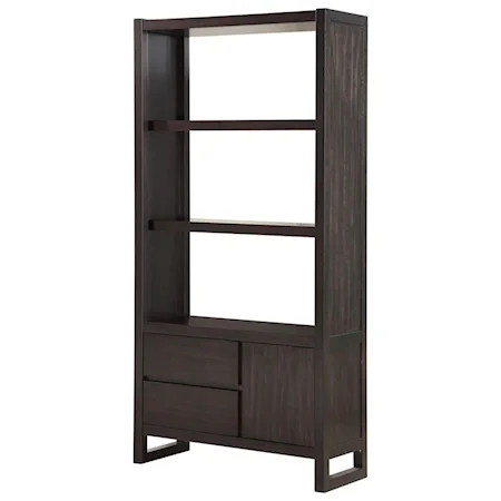 Contemporary Bookcase with Drawers